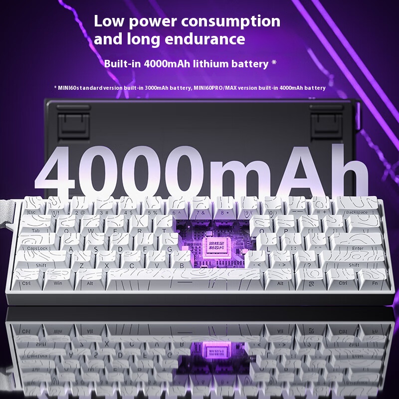 AULA Mini60 HE Wireless Magnetic Switch Keyboard Tri Mode Mechanical Keyboard RGB 8000Hz 0.01mmRT Gaming Keyboard Gamer