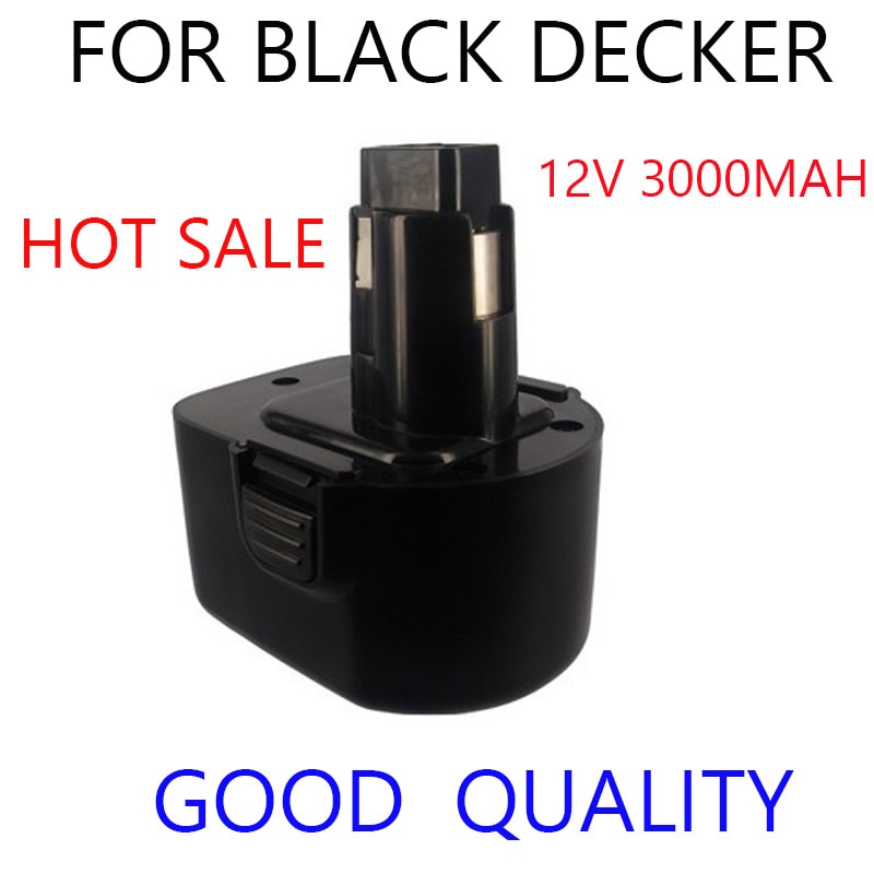 12V 3000mAh 3.0AH Pour Black & Decker PS130 PS130A outil électrique batterie A9252 A-9252 A9275 A-9275 A9266 L10