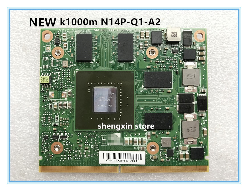 !  k1000m k 1000m grafikkort  n14p-q1-a2 2gb cn -0 kkvmc 0 kkvmc kkvmc til bærbar hp elitebook 8560w 8570w