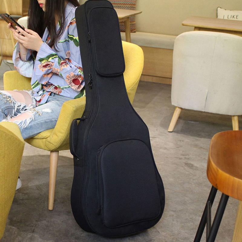 Verdicken Gitarre Musical Tasche Musik Zubehör Akustische Tasche Schwamm Gitarre Funktion 39 40 41 Zoll Schwarz Taschen Abdeckung Schutzhülle