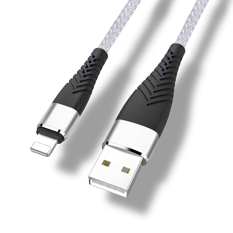 20cm 1m 2m 3m Data USB Charger Cable For iPhone X Xs Max XR 6 s 6s 7 8 Plus 5 5s SE iPad iOS Fast Charging Origin Long Wire Cord: White / 2m