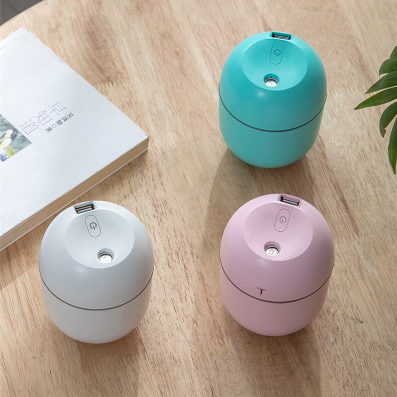 220ML Mini Portable Ultrasonic Air Humidifer Aroma Essential Oil Diffuser USB Mist Maker Aromatherapy Humidifiers for Home