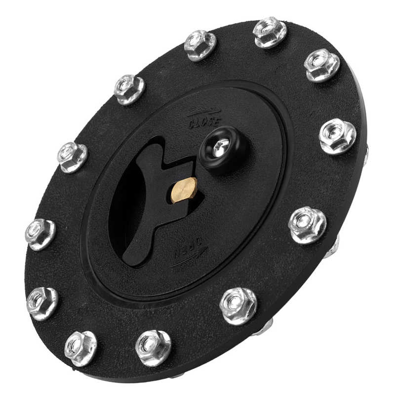 Fuel Cell Gas Tank Filler Cap Twist Cover Fitting Flame Resistance with Nut Bolt Universal Gas Tank Filler Plate