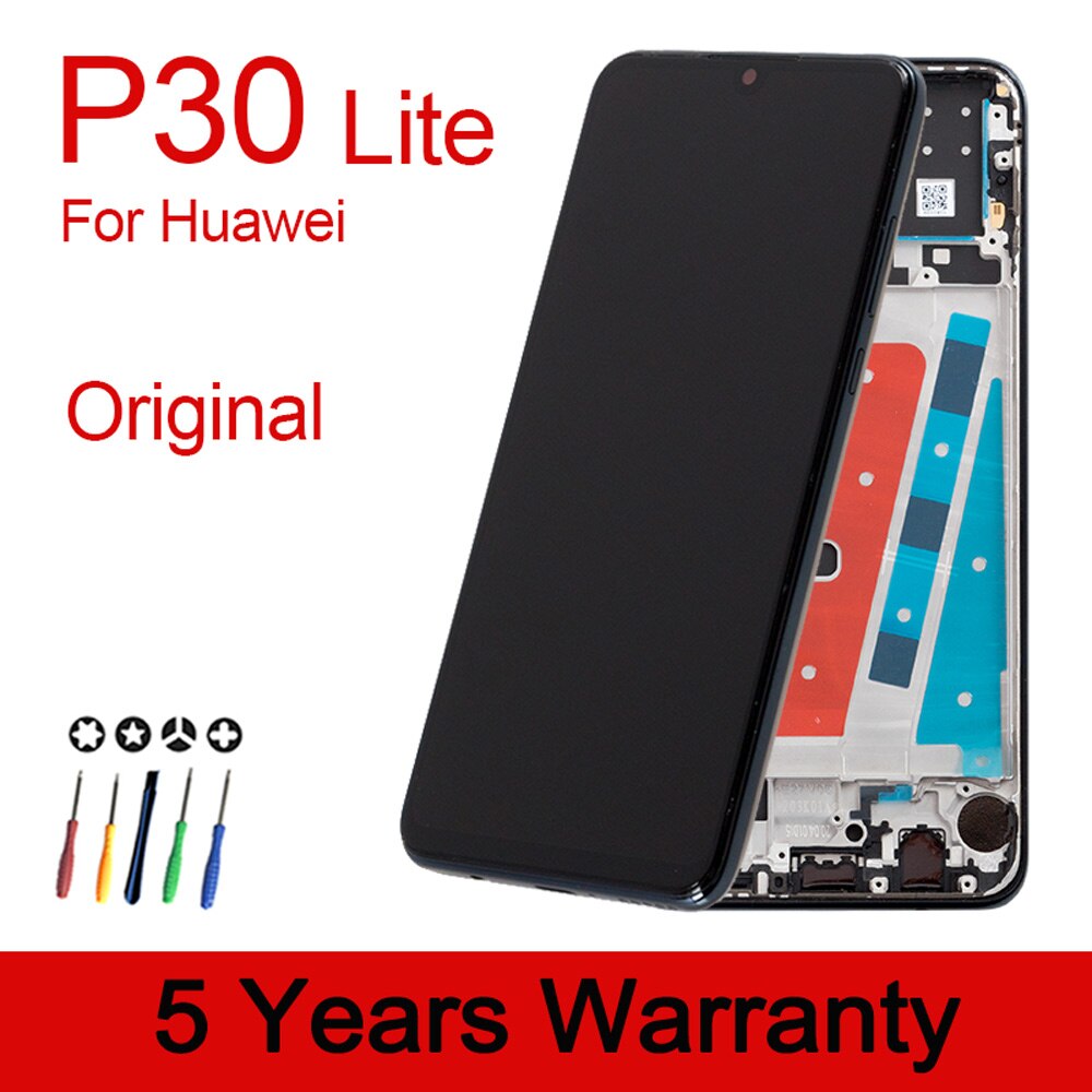 MAR-L01A L21A LX1A LX1M LX2 LX3 Display Für Huawei P30 Lite LCD Bildschirm Mit Rahmen Ersatz Lcd Für Huawei Nova 4e Display