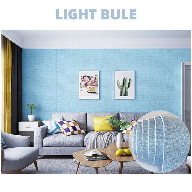 Soft Wall Panel Self-adhesive Wall Cloth Soft Package Decoration 3D Wallpaper Hotel TV Background Bedroom Wall Stickers: 04