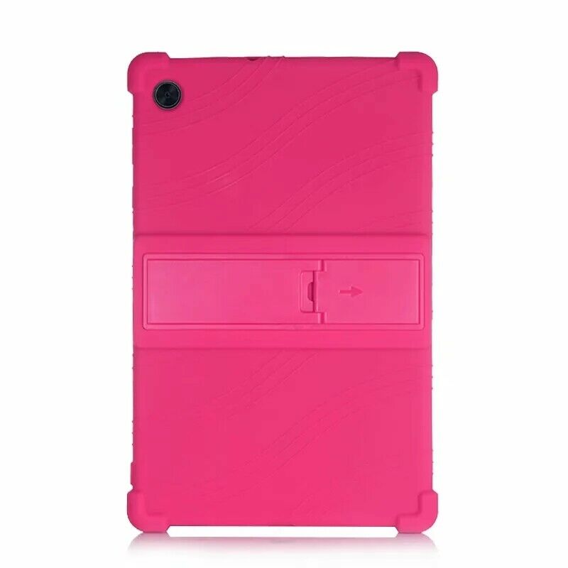 Silicon Case Voor Lenovo Tab M10 Fhd Plus Stand Cover M10Plus TB-X606 TB-X606F TB-X606X Houder Protector: Pink