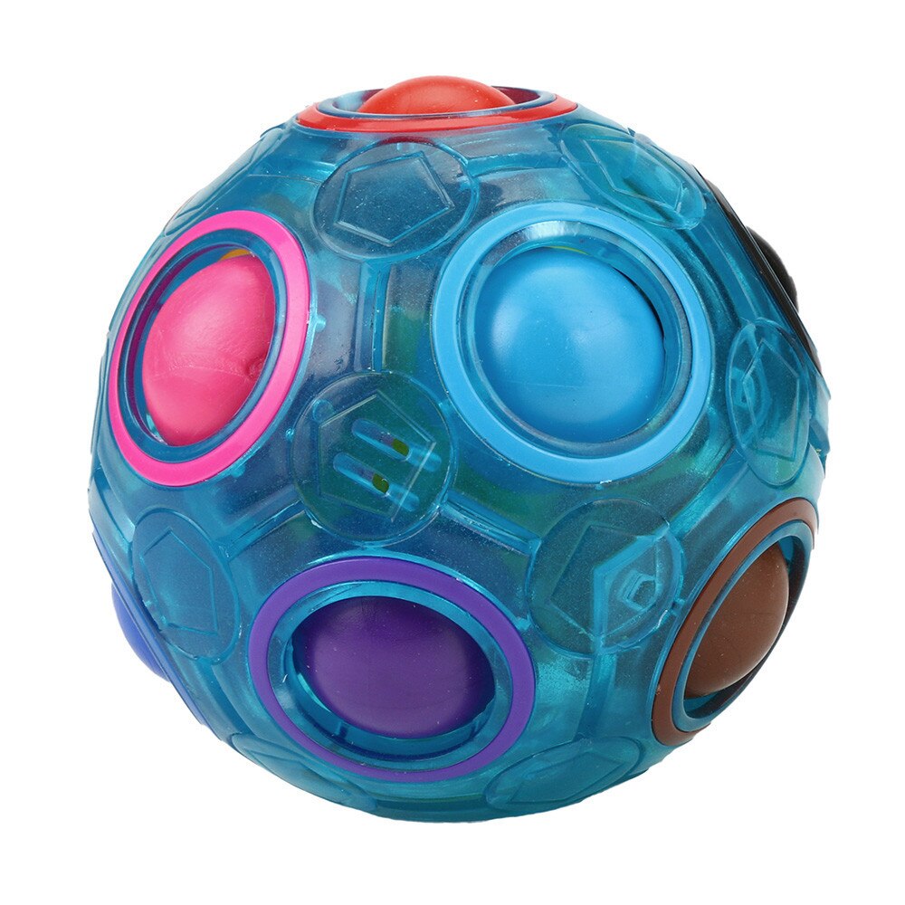 Fidget Speelgoed Stress Reliever Regenboog Magische Bal Plastic Puzzel Speelgoed Pop Het Juguetes Squeeze Speelgoed Voor Kinderen Zabawki Antysresowe: Luminous blue