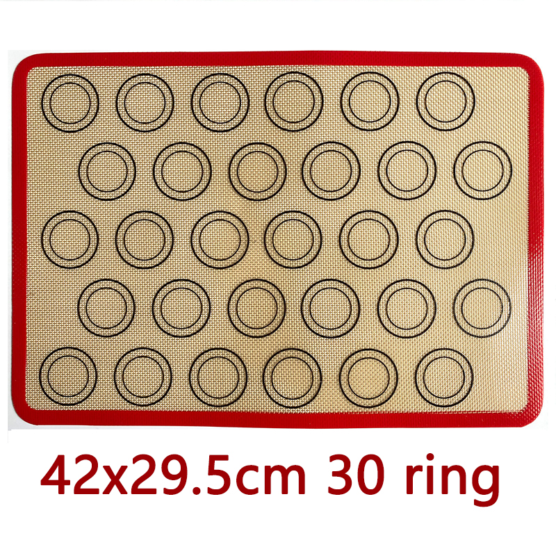 Siliconen Bakmat Non-stick Oven Vel Liner Bakkerij Keuken Bakvormen Accessoire Gereedschappen Gebak Macaron Pad Voor Koekjes: Licht Geel