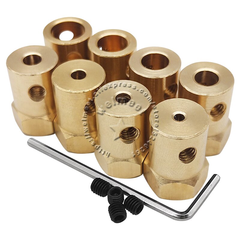 CENPEK 4Pcs 8Mm Flens Koppeling Connector Stijve Gids Model Koppeling Accessoire As Fittings Voor Diy Rc Model Motoren