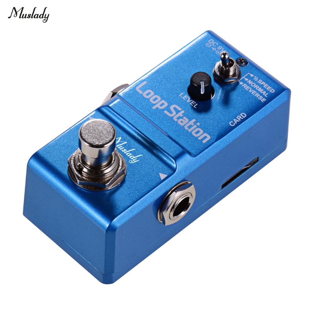 Muslady loop station mini gitaar looper effectpedaal 10 minuten opnametijd 3 werkmodi true bypass volledig metalen behuizing met
