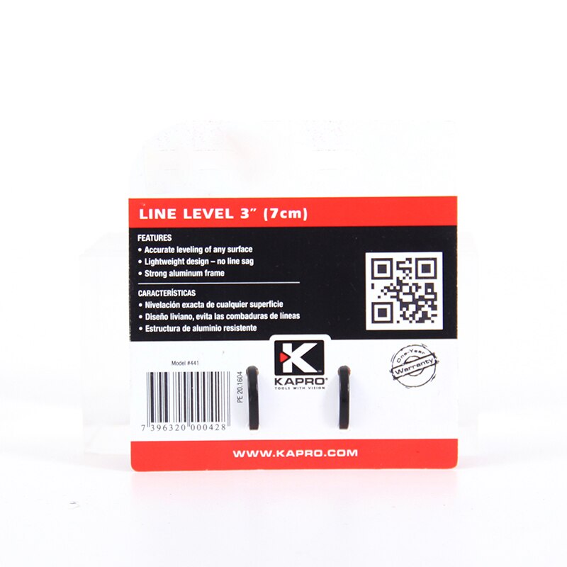 Kapro 440 level ruler line rope level ruler level gauge measuring tool 7cm