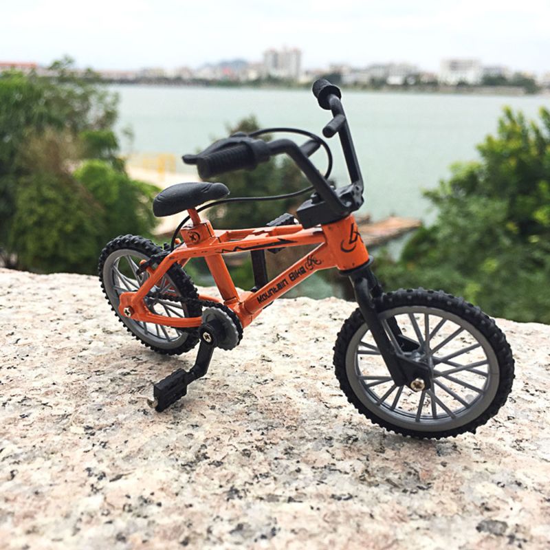 Mini dedo brinquedos de bicicleta liga miniatura mtb bicicleta modelo diy simulação criativa mountain bike ciclismo crianças presentes educativos