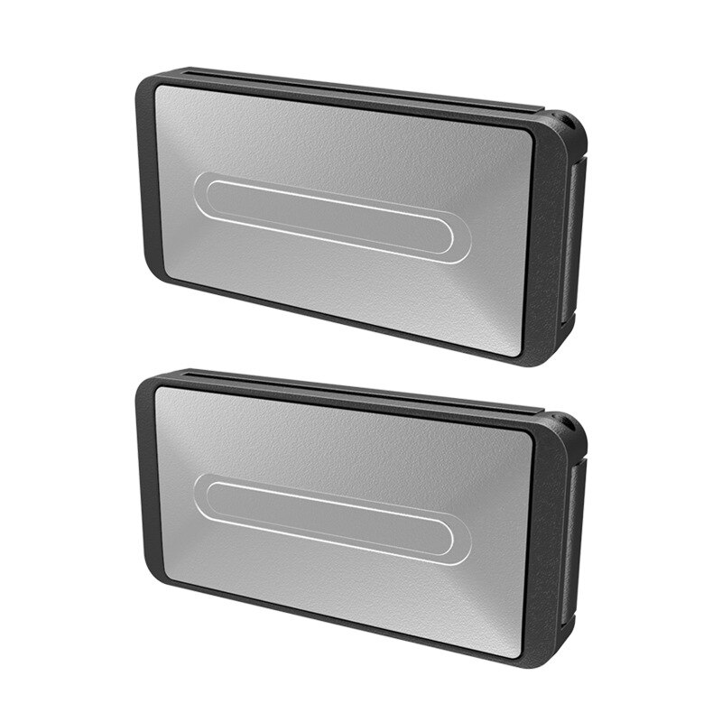 Universal 2 uds Clip para cinturón de seguridad de coche cinturón ajustador de confort Auto clip opresión pinzas de ajuste hebilla para cinturón de seguridad: Silver