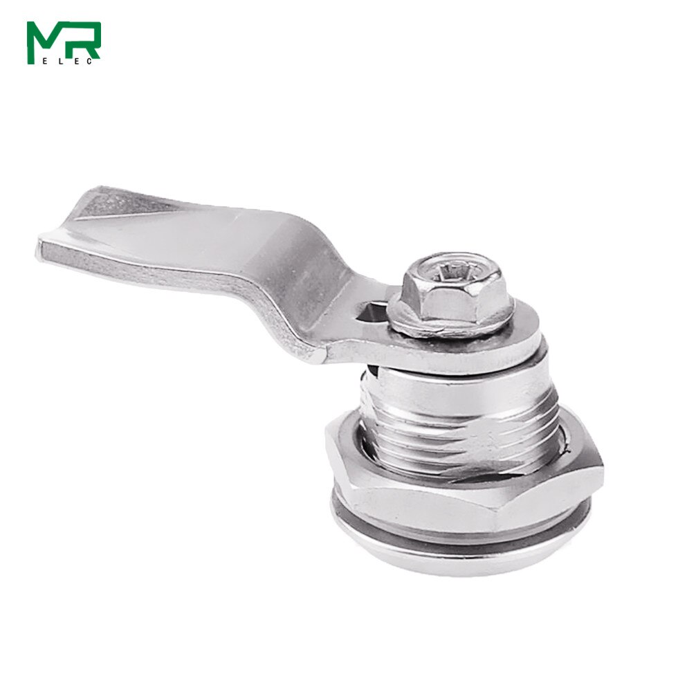 1set 22mm installation Power distribution cabinet lock panel lock 304 stainless steel lock, cam cabinet lock,, tin box,