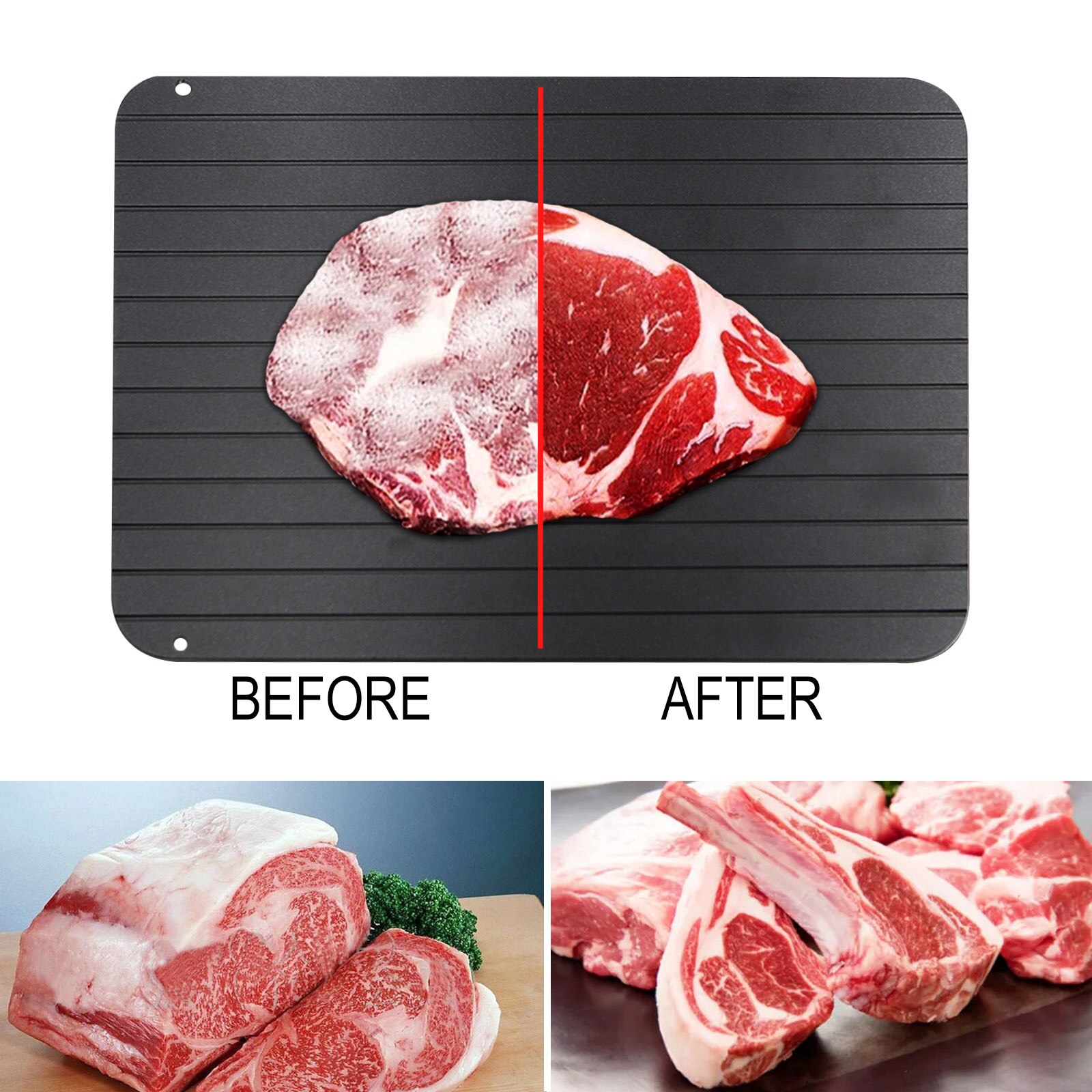 Fast Defrosting Tray Thaw Frozen Food Meat Fruit Quick Defrosting Plate Board Defrost Kitchen Gadget Tool