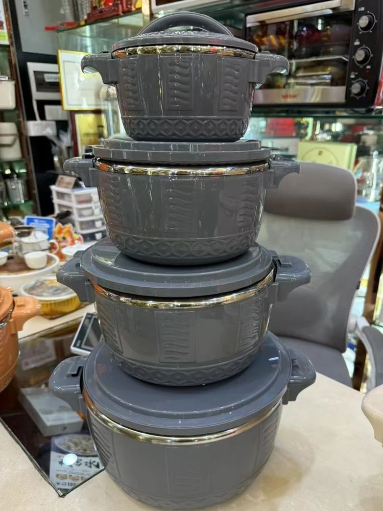 4 stücke Lebensmittel Lagerung Container Kunststoff Tupperware Bento Mittagessen Kasten Heiße Lebensmittel Thermos Lebensmittel Erhaltung Kasten Küche Zubehör