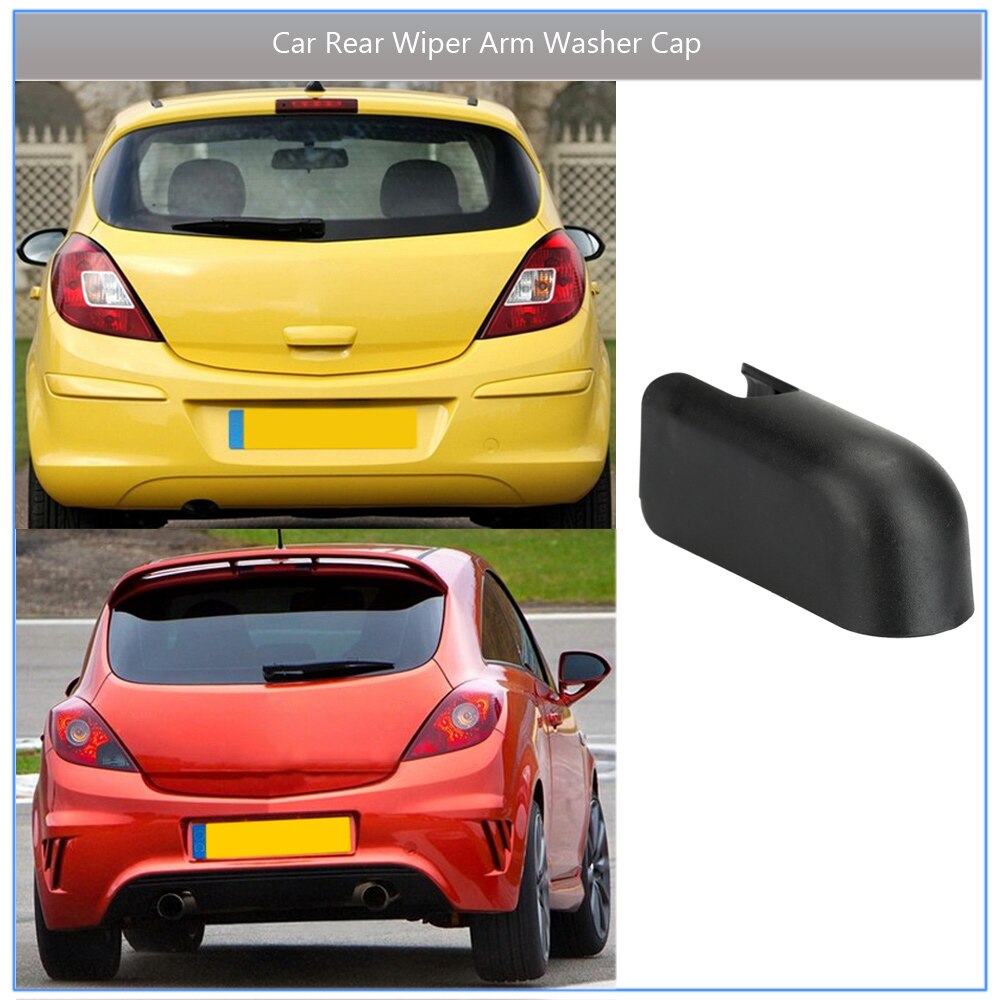 Black Car Rear Wiper Arm Washer Cap Nut Cover for Vauxhall MERIVA CORSA ZAFIRA VECTRA TAILGATE