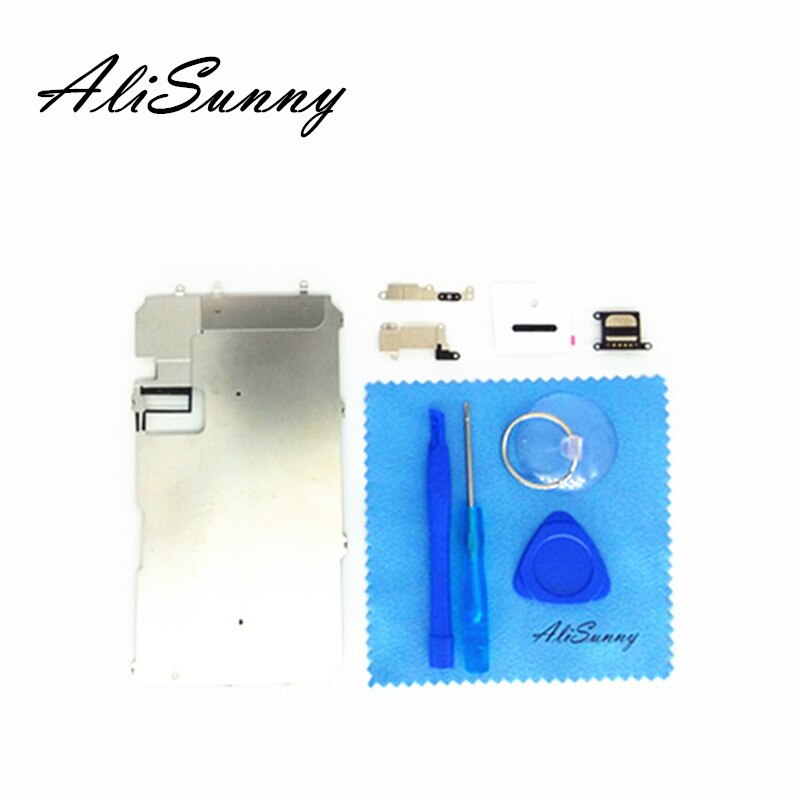 AliSunny-Juego de placa trasera LCD de Metal para iPhone 7 Plus, 5,5 pulgadas, auricular y protector térmico de Toll, piezas de repuesto