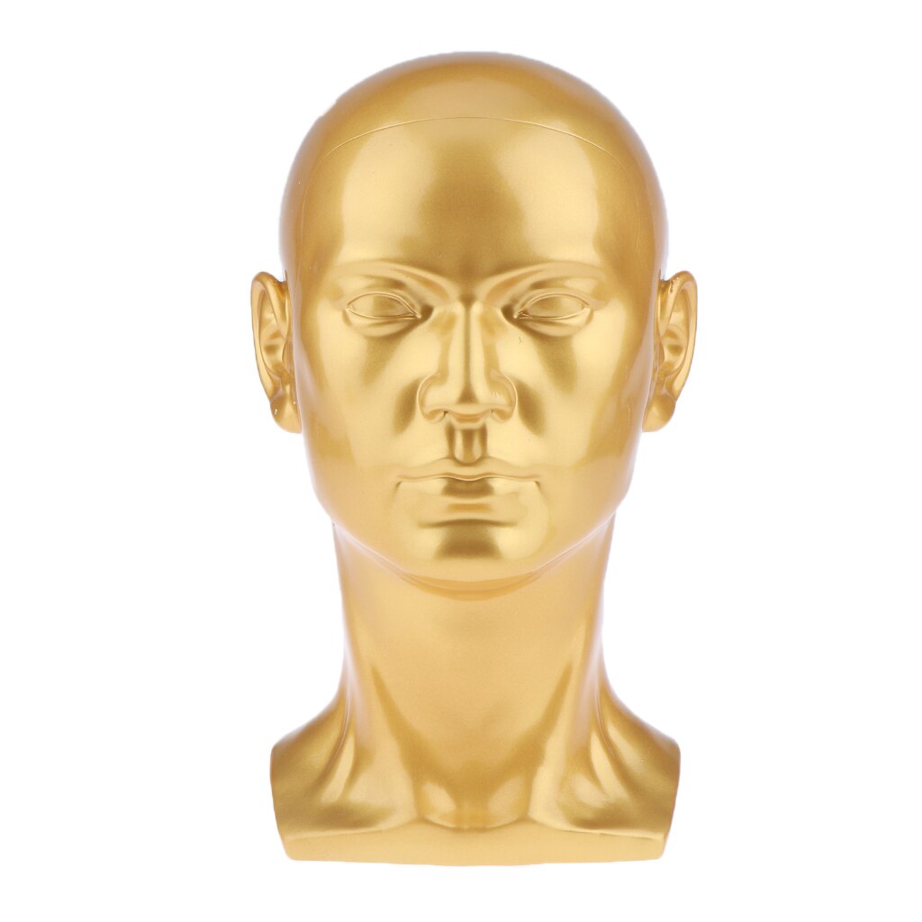 Male Mannequin Manikin Head Lightweight Showcase Display Stand Model Perfect in Salon Home Display Wigs,Hats,Caps