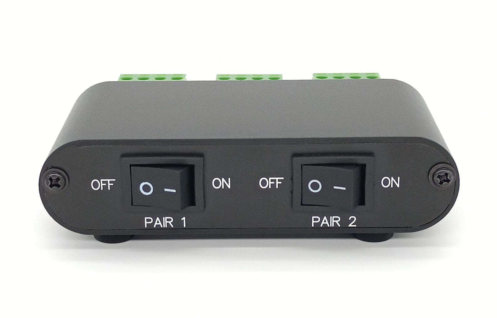 2-Weg Audio Stereo Speaker Selector Switcher Box, combiner Multi Zone Een B Luidspreker Schakelaar Distributie Controller Box - P21