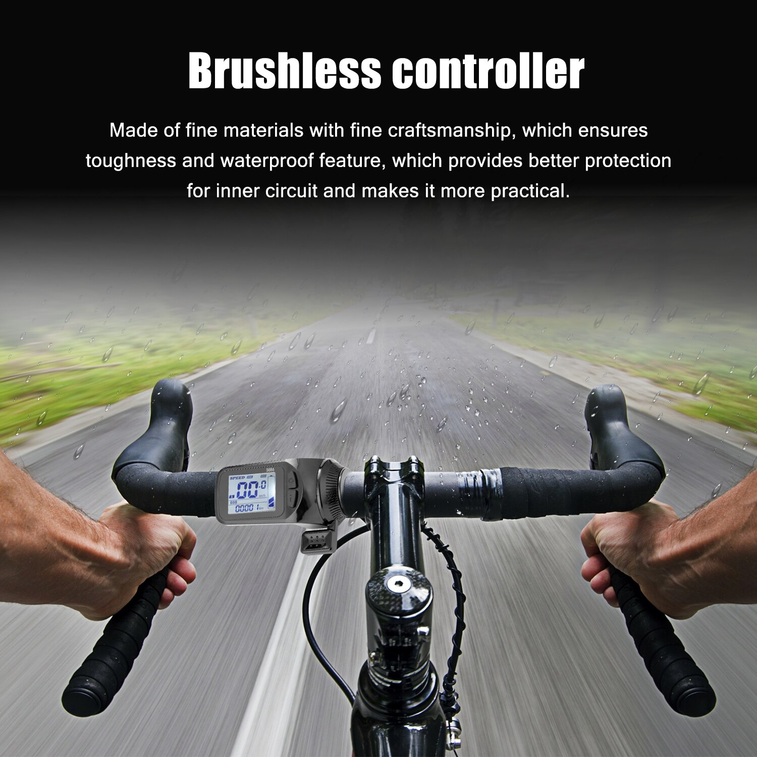 Electric Bicycles Scooter Brushless Controller Kit 24V-48V/36V-60V 350W Motor Brushless Controller LCD Display Panel