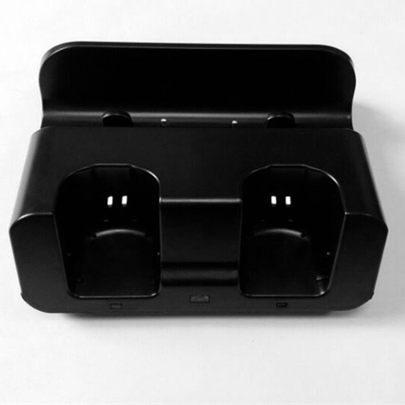 Chargeur Wii U, Station de recharge Wii support de quai Wii pour télécommande Wii et manette Wii U, 2 pièces Batteries 2800MAh et cordon de charge-B
