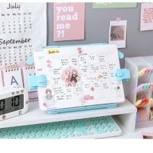 Multicolor Boek Standhouder Draagbare Opvouwbare Boekensteun Bookstand Lezen Ondersteuning Student Kinderen Schrijven Beugel Office Tools