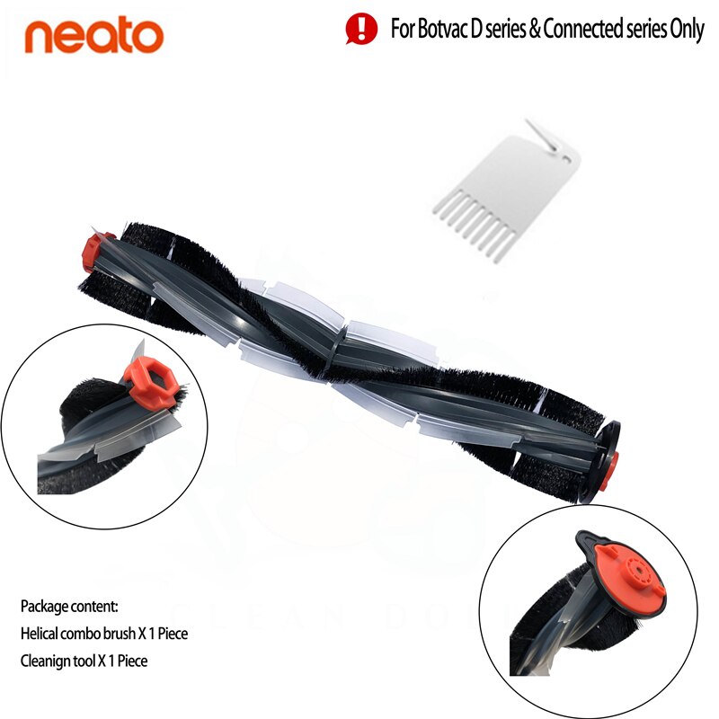 Combo Brush blade brush and bristle brush Beater for Neato Botvac D3 D4 D5 D6 D7 connected D series Vacuum Cleaners kit parts: 2pcs