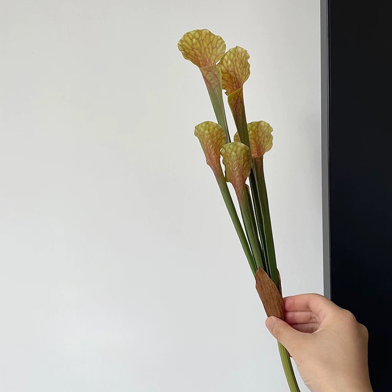 Jarra artificial de plástico planta decorativa falso vegetação decoração para casa loja janela exibe atmosfera natural planta artificial: Fluorescência Amarela