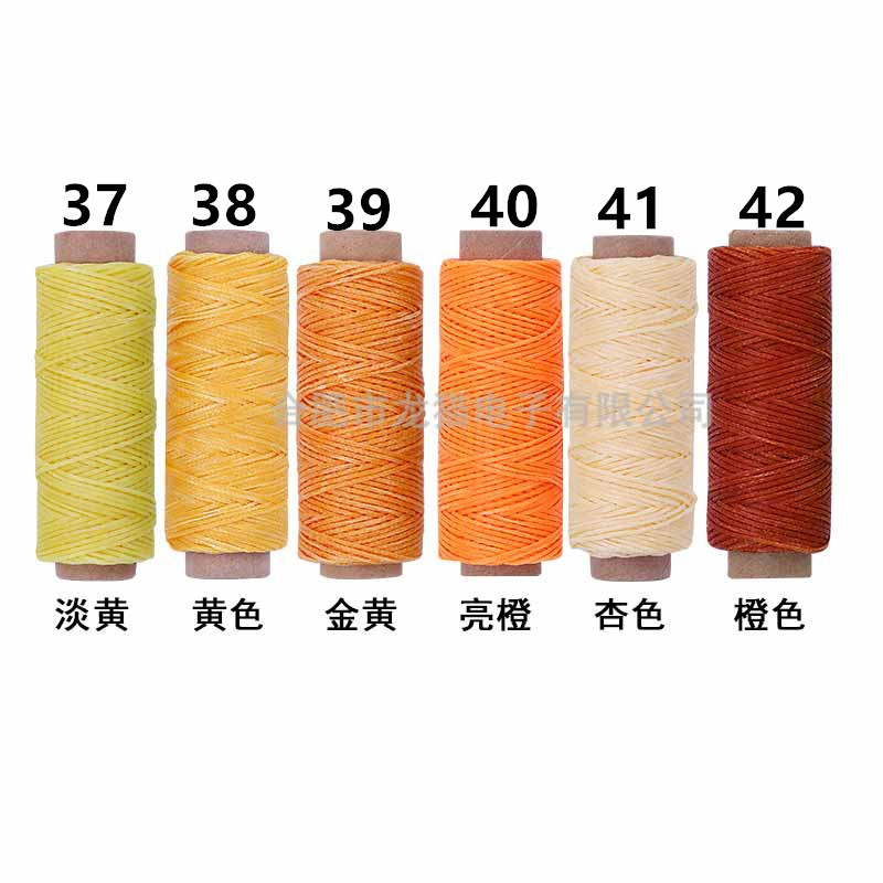 50 meter Nuttig 0.8mm 150D Lederen Gewaxt Draad Koord voor Hand Stiksels Draad Platte Gewaxte Naaien Lijn DIY Handwerk tool