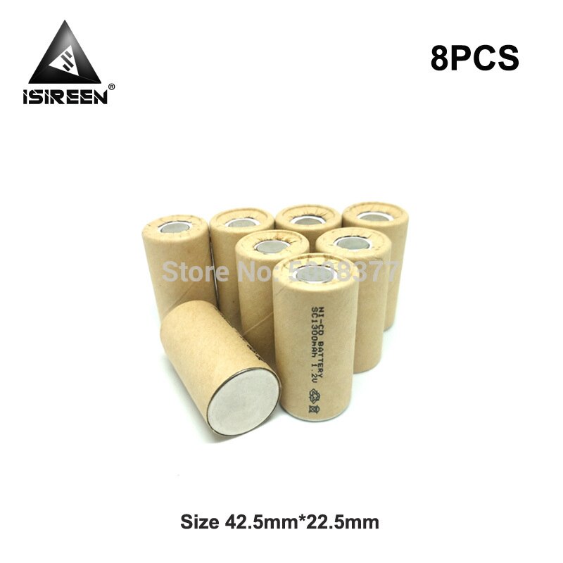 1.3Ah SC Power Tool Battery Cell Ni-CD Batteries 1.2V 1300mAh NI CD Rechargeable Accumulator Electric Battery Pack 9.6V 12V 18V