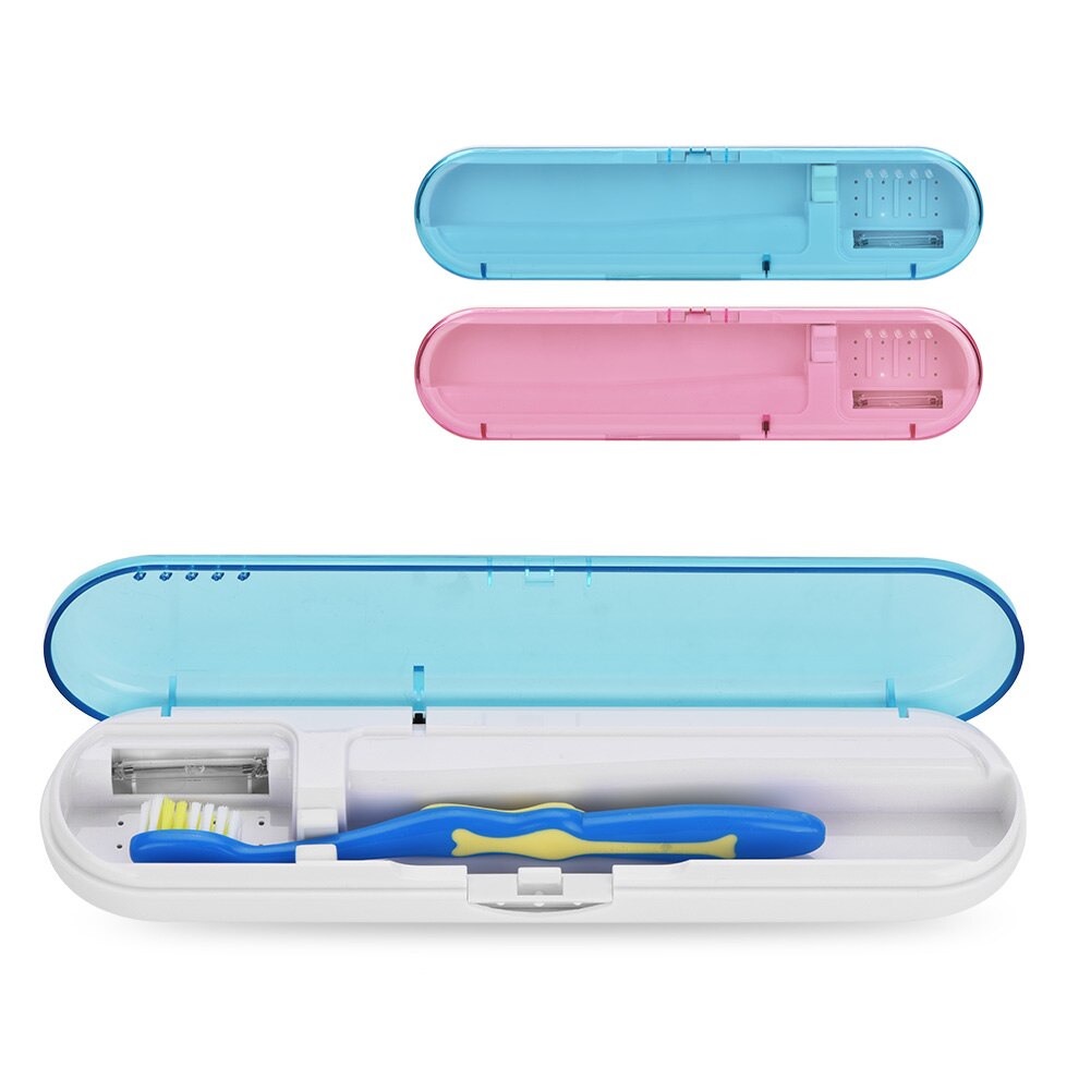 1 pz batteria USB portatile ricarica antibatterica luce spazzolino sterilizzatore detergente sterilizzatore ultravioletto custodia Smart Home