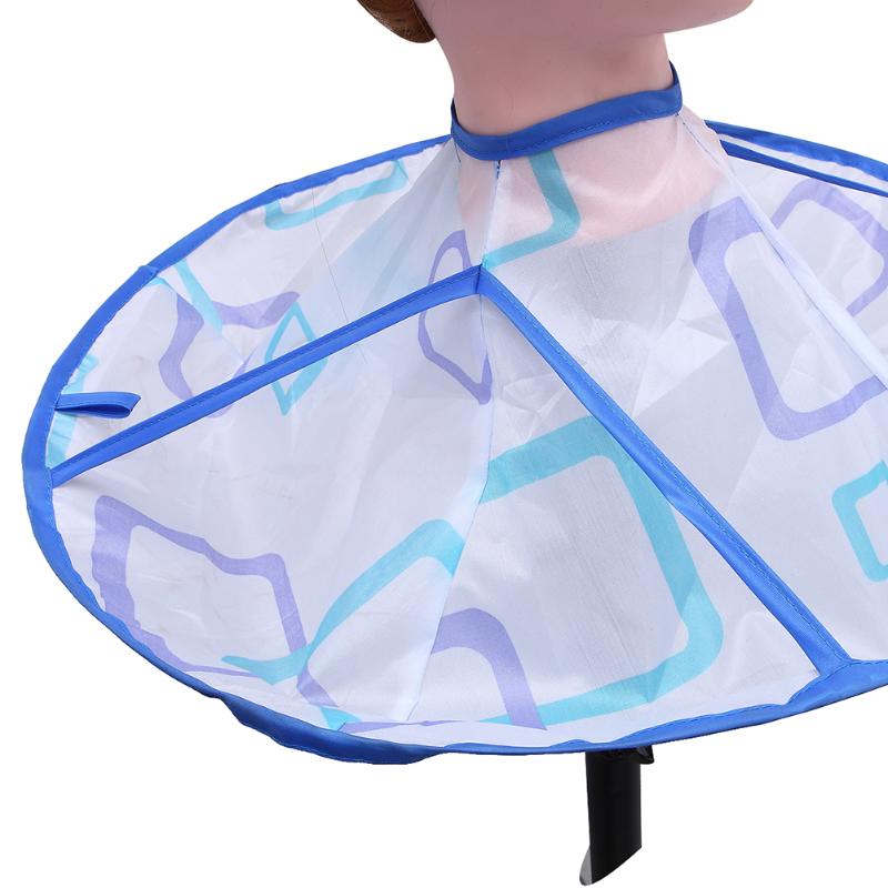 Foldable Waterproof Hair Cutting Cape Cloak Kids Adult Hair Styling Gown Clothes Salon Haircut Umbrella Capes Accessories
