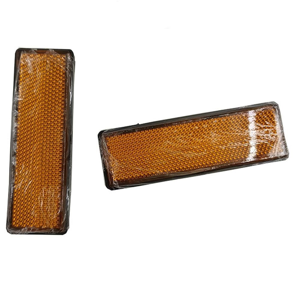 Universal- Für ATV Schmutz Fahrrad Rolle 2 Stücke Motorrad Rechteck Kunststoff Reflektoren Gabel Bein Reflektor Reflektierende Aufkleber