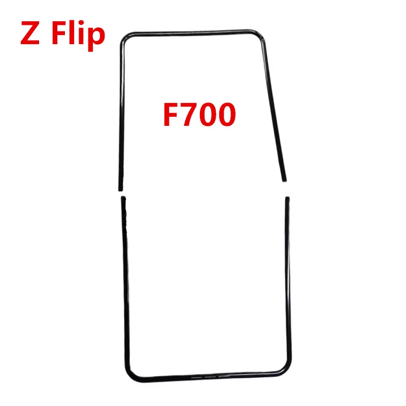 Bandes de bord pour Samsung Galaxy Z Flip 6 5 4 3 5G F741 F731 F721 F711 F707, cadre central, boîtier de support, lunette de remplacement, pièces de réparation: Rose