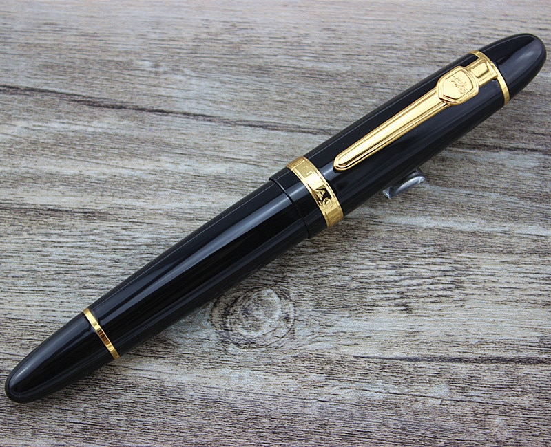 Jinhao 159 Blac Rollerball Pen Zware Grote Pen (Gold Trim)