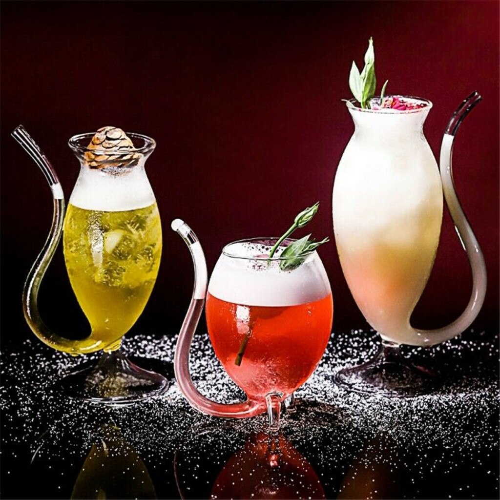 Pipette transparente en verre, verre résistant à la chaleur, pour le vin, le whisky, le lait, le thé et le jus de fruits