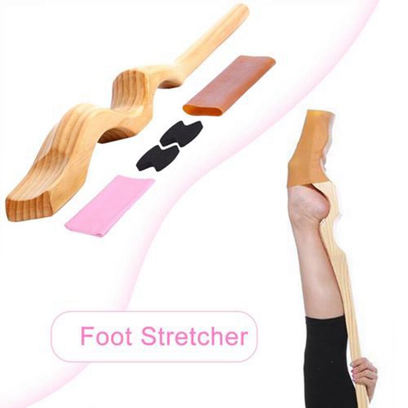 Wooden Foot Stretcher with Pull Strap Dancer Device Instep Ballet Exercise for Ballet Gymnastics