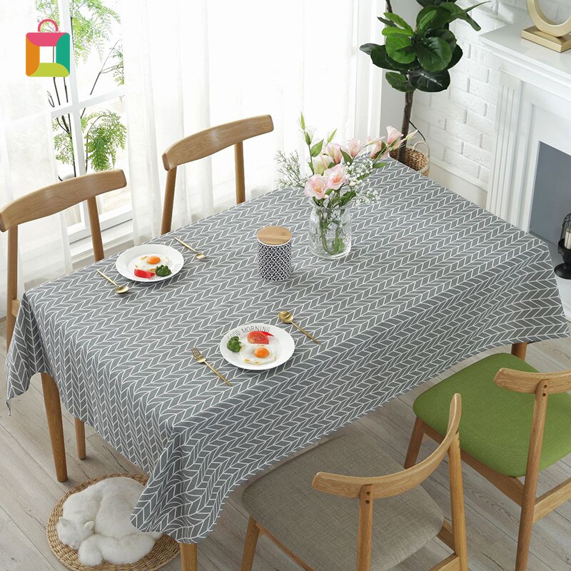 Katoen Vlas Tafelkleed Rechthoekige Waterdichte Oilproof Eettafel Cover Thee Tafelkleed Thuis Keuken Tafel Decor Tafelkleed