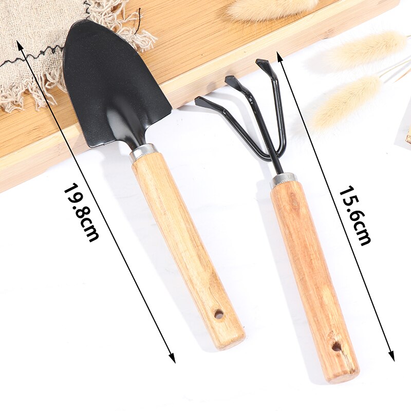 2PCS/Set Mini Garden Shovels Claw Tool With Wooden Handles DIY Garden Hand Tools For Limited Areas Flower Pots