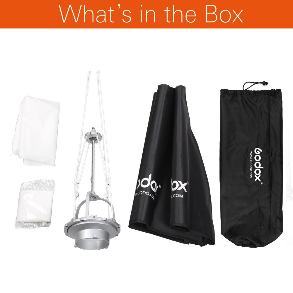 Godox SB-UE 50x70cm / 16.7*27.5in Portable Rectangular Umbrella Softbox with Bowens Mount for Studio Flash DDE300 DE400 SK300