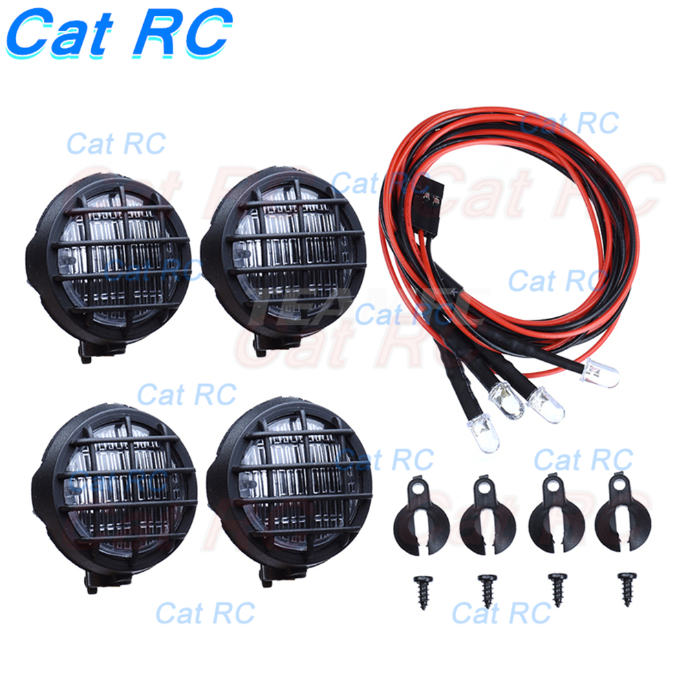 1set Led Spotlight paralume per tetto per auto cingolata 1/10 RC TRX4 Defender RC4WD D90 D110 Axial Scx10 90046 CC01 catRC: B