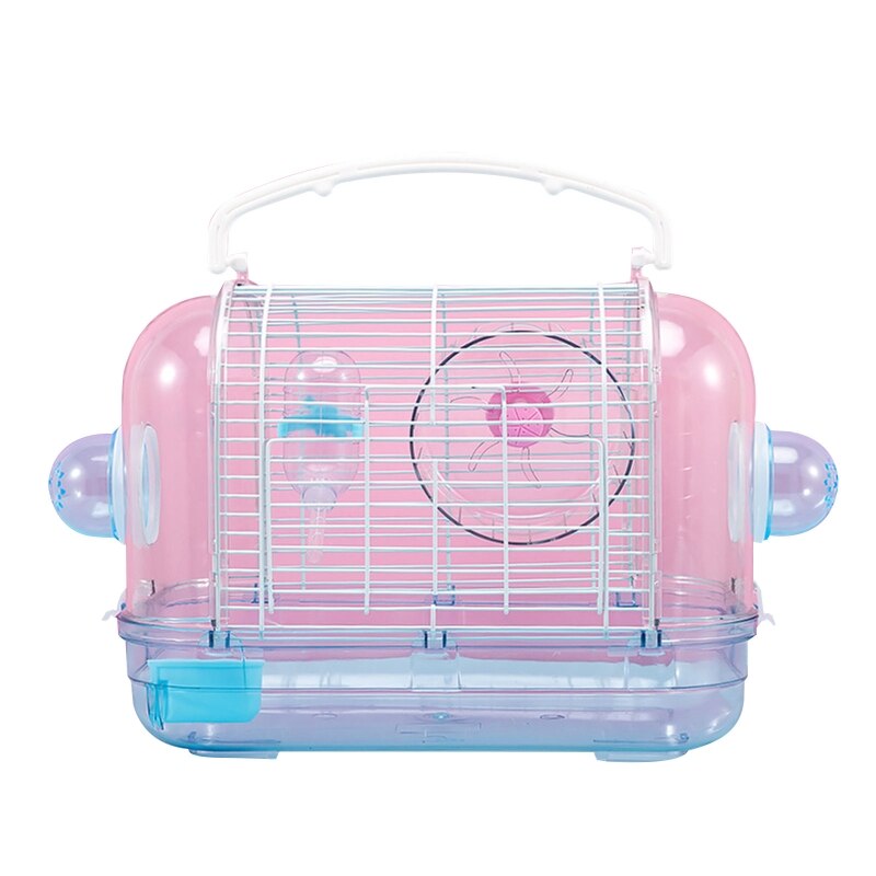 Cage de transport d&#39;oiseaux pour Hamster et petit Rat, en plastique transparent, de bonne Ventilation, détachable, facile à nettoyer, pour gerbilles