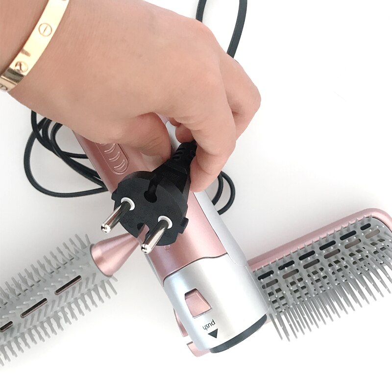 Multifunksjonelt hår styling verktøy hårføner hår pinner kinkiness hårføner maskin krølling rette kam