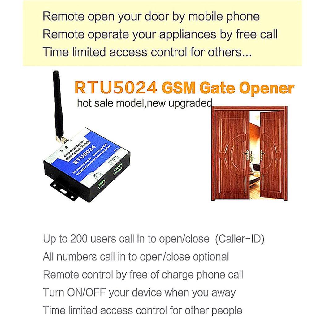 Remote Access Control Wireless Door Opener GSM Swing DC12v Sliding Gate Gate, Door, Garage Locks Opener