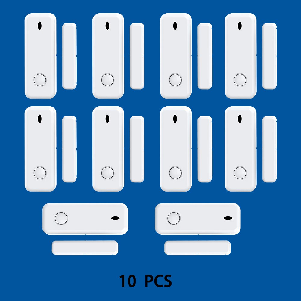 Smartrol 433mhz Door Window Alarm Sensor Security Alarm Host Accessories for Android Ios Home Alarm System Kits Apps Control: 10PCS