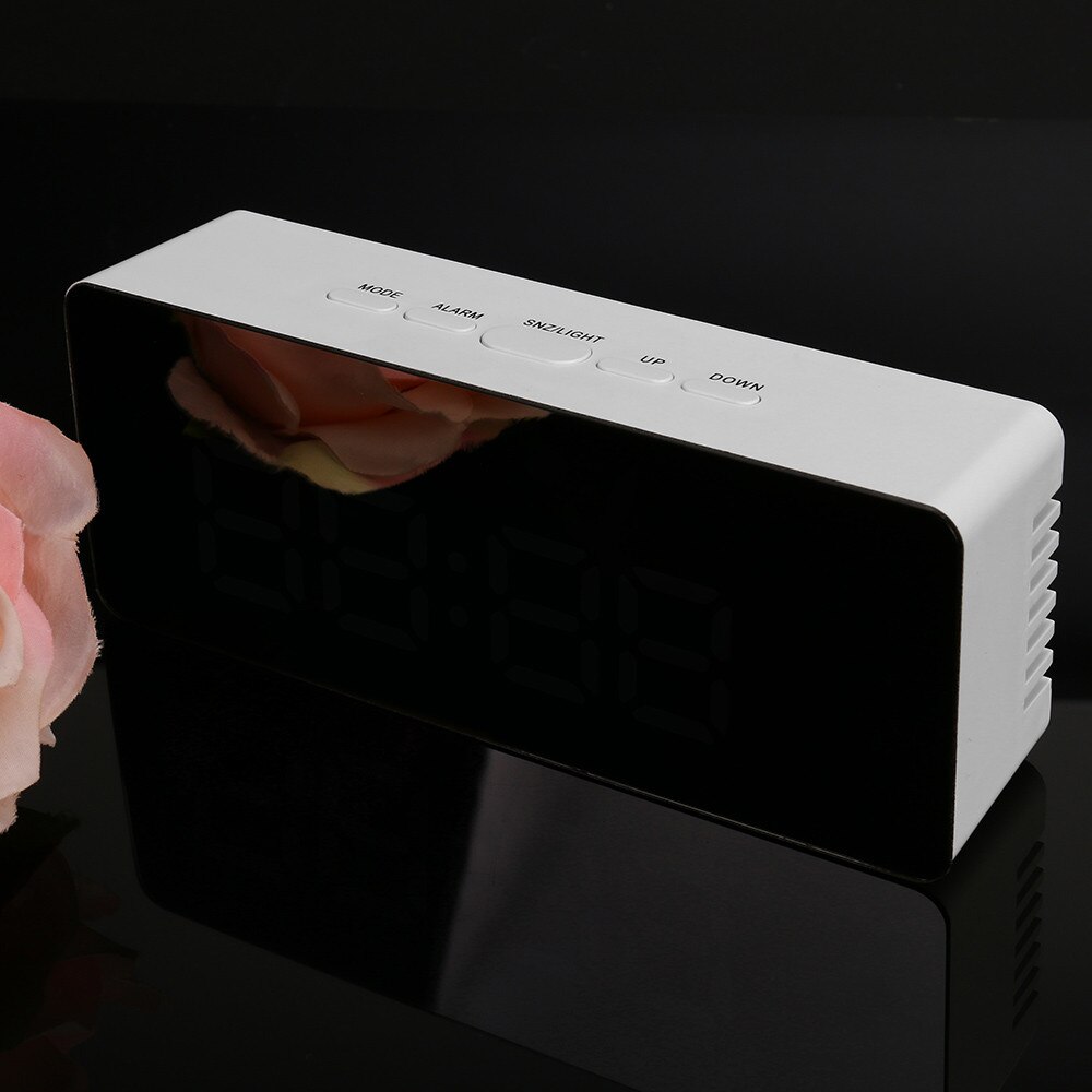 Alarm Clocks Mirror Led Alarm Clock Multifunction Digital Electronic Temperature Snooze Clock Alarm Clock In Stock!