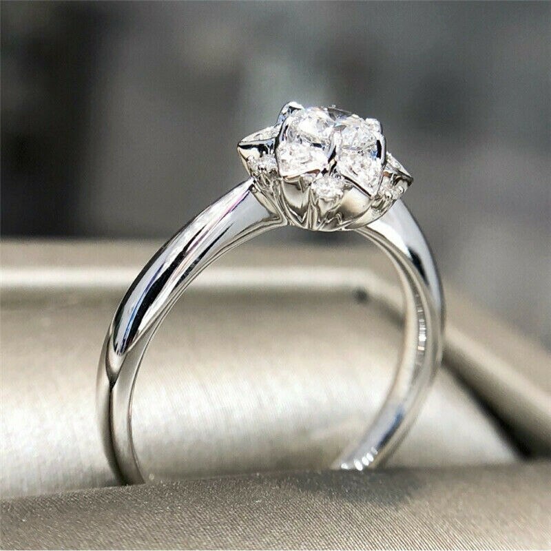 Luxe Cz Zilveren Kleur Kristal Vlinder Ringen Vrouwen Aaa Zirconia Delicate Bridal Wedding Party Ringen Sieraden