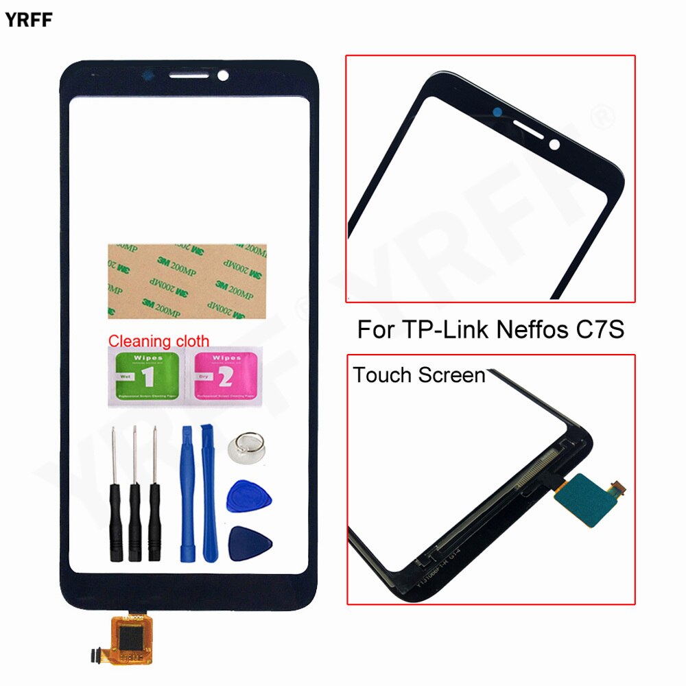 Nuovo TouchScreen per tp-link Neffos C7S Touch Screen Digitizer assemblaggio sensore pannello di vetro spedizione gratuita