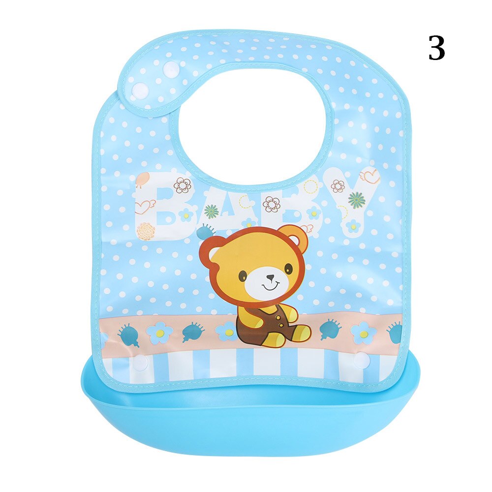 Cute Cartoons Bibs for Baby Children Waterproof EVA Removable Washable Bib Feeding Apron Saliva Bib Towel Accessories: 03